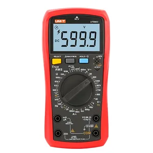 UNIT True RMS Digital Multimeters UT890C UT890D+ AC DC LCD Display Capacitance Fast Live Wire Auto Fuse blowing Tester
