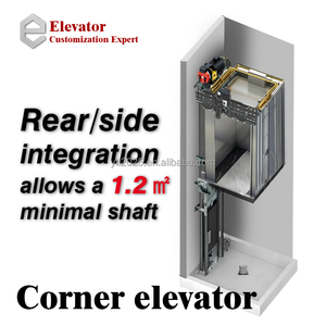 Ascensor Residencial Compacto con Sistema <span class=keywords><strong>de</strong></span> Tracción, Cabina <span class=keywords><strong>de</strong></span> Acero Inoxidable, Elevador Doméstico con Sistema <span class=keywords><strong>de</strong></span> Accionamiento por Tracción, Ascensor Privado para el Hogar - Product Image 3