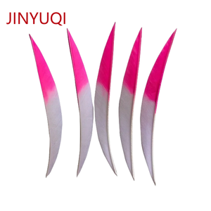 Jinyuqi 5นิ้วขนนกลูกศรแบบไล่ระดับสีการยิงธนูการยิงธนูการทำธนูขนไก่งวงการดึง -- กล้วย - Product Image 5