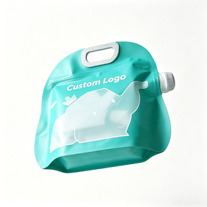 Sac à eau portable <span class=keywords><strong>de</strong></span> 1,5 L pour stockage <span class=keywords><strong>de</strong></span> céréales, transparent, imprimé sur mesure, avec bec verseur polyvalent - Product Image 2