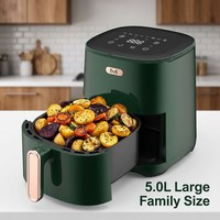 Friteuse à air numérique 8-en-1 sans huile, four moderne grande capacité en plastique pour la maison, la cuisine, le camping en extérieur - Cuisson saine, nettoyage facile