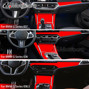 Pour BMW Série 3 4 G20 G21 G22 G26 I3 I4 2019-2025 : Amélioration des accessoires intérieurs de la console centrale de voiture en fibre de carbone véritable brillante - Product Image 6