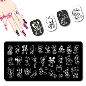Piastra per Stamping <span class=keywords><strong>Unghie</strong></span> in Acciaio Inossidabile con Disegni del Re Leone, Mappa dell'Africa e Impronte di Zampe, Strumento per Manicure MCBL - Product Image 3