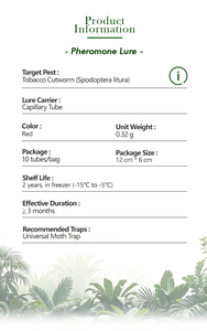 Hiệu quả sinh thái thân thiện không độc hại Pheromone lure bẫy cho Crop <span class=keywords><strong>Pest</strong></span> kiểm soát của spodoptera litura và thuốc lá cutworms - Product Image 2