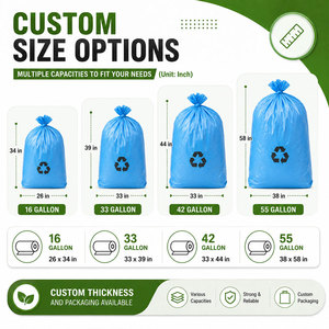 Sacs poubelles en rouleau pour cuisine, vente en gros, fabricant Taiyang Plastic PE, sacs thermoscellés personnalisés, sacs rétractables, marquage à chaud - Product Image 2