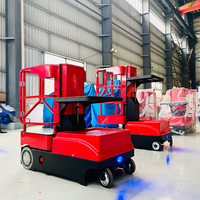 Chariot élévateur électrique de picking 300 kg pour la manutention de matériaux en entrepôt, plateforme de travail en hauteur à grande portée
