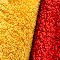 Tissu polaire Sherpa populaire 2026 pour l'automne et l'hiver, imitation laine d'agneau, tissu recyclé en peluche pour veste et vêtement