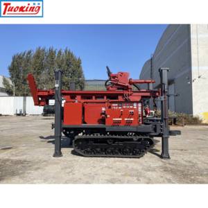 유압식 크롤러 미니 보레 홀 시추 기계에 물 우물 채굴을위한 Tuoxing KP-200 드릴링 깊이 200m 드릴링 리그 - Product Image 3