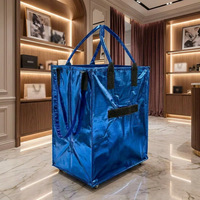 Sac de courses pliable à roulettes multi-tailles réutilisable avec poignée et fermeture éclair pour les courses, la lessive, les voyages, le déménagement et le rangement