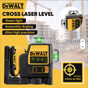 ชุดระดับเลเซอร์หมุนได้ 360 องศา DEWALTS DW-16 เกรดอุตสาหกรรม พร้อมระบบปรับระดับอัตโนมัติ แบตเตอรี่ลิเธียม เครื่องชาร์จ กล่องพลาสติก-<span class=keywords><strong>12V</strong></span> - Product Image 4