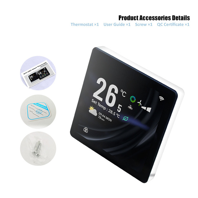 Tuya HVAC Wifi 2 Pipes Fan Coil Temperature Controller Programmable Smart Air Conditioning Thermostat