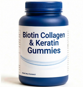 Bonbons à la biotine, au collagène et à la kératine pour la beauté des cheveux, de la peau et des ongles, complément alimentaire - Product Image 2