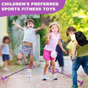 Portable Foldable Colorful Flash Wheel Swing <strong>Skip</strong> Ball, Kids Toys for Girls &amp; Boys, Sports Fitness for Kids &amp; Adults. Gifts - Product Image 2