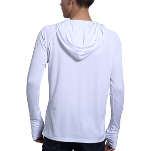 Camisa <span class=keywords><strong>con</strong></span> capucha <span class=keywords><strong>de</strong></span> pesca <span class=keywords><strong>para</strong></span> <span class=keywords><strong>hombre</strong></span> seca fresca al por mayor <span class=keywords><strong>con</strong></span> agujero <span class=keywords><strong>para</strong></span> el pulgar 100% poliéster <span class=keywords><strong>manga</strong></span> <span class=keywords><strong>larga</strong></span> jersey <span class=keywords><strong>de</strong></span> pez volador sublimado en blanco - Product Image 3