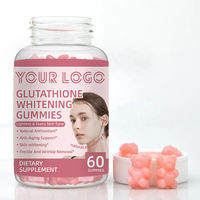 Gummies au Glutathion Saveur Pomme Naturelle Marque Blanche – Améliore l'Immunité, Soin et Éclaircissement de la Peau – 60 Gummies – Complément Alimentaire pour Adultes