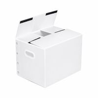 Conteneurs d'emballage en carton ondulé creux en PP jetables, feuilles ondulées, boîte de rangement domestique, découpe sur mesure