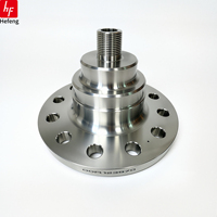 Piezas de Mecanizado CNC de Precisión, Conjunto de Eje con Brida de Acero Inoxidable, Componentes Mecánicos Personalizados