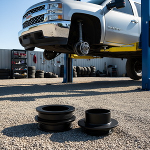 Kit de rehausse avant de 3 pouces pour GMC Sierra et Chevrolet Silverado 1500, entretoises de roue en acier noir, 4 trous, PCD 139,7 mm - Product Image 2