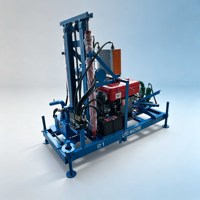 Foreuse hydraulique rotative diesel compacte Liyo pour puits d'eau, moteur/engrenage, usage domestique, portable, pour la construction agricole, Max