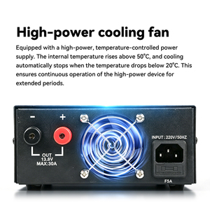 PS30SW 13.8V DC สวิตชิ่งพาวเวอร์ซัพพลาย 30A สำหรับวิทยุแฮม CB สถานีฐาน 220V AC 20A ป้องกันไฟกระชากแบบต่อเนื่อง พร้อมพัดลมระบายความร้อน - Product Image 2