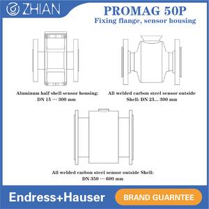 Factory Price Endress+Hauser Promag 50P1Z DN125 5" 4-20 MA HART PTFE PFA Flow Rate Sensor E+H Flowmeter - Product Image 3