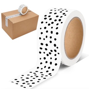 사용자 정의 두꺼운 투명 흰색 BOPP 테이프 우수한 로고 다이 컷 물 포장 및 배송을위한 활성 접착제 - Product Image 2