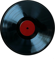 Disque vinyle Kanluck avec LED, panneau MDF laqué moderne, rond 38x38cm, pour la décoration de la maison