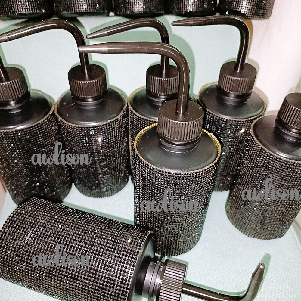lash extension diamond plastic squeeze wash bottles rhinestone lash wash rinse bottle cleaning eyelash extension washing bottle