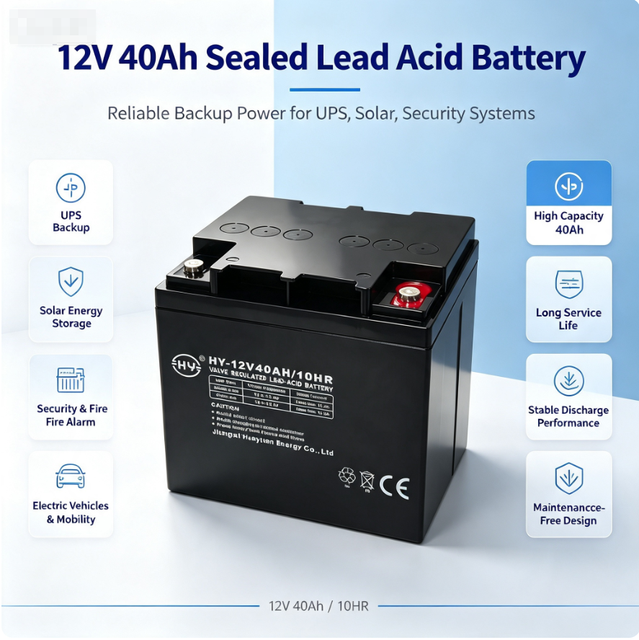 Best Energy Storage Maintenance Free Rechargeable Sealed Lead Acid 12V 40Ah Battery