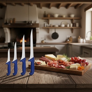 Couteau de pêche à lame droite, pointe tombante, pour camping en extérieur, en acier inoxydable, manche en plastique, épaisseur 2 mm, 20 cm, multi-usage, DIY, OEM HK - Product Image 5