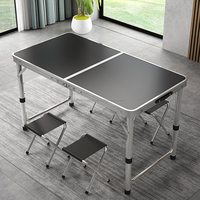 Table pliante de camping pas chère, mini, ultralégère, en alliage d'aluminium, pour les voyages, les pique-niques, les barbecues, le travail sur ordinateur, le lit