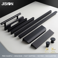 Poignées de tiroir en aluminium de luxe bicolores (doré, noir, blanc) en forme de T – Fabricants de poignées modernes pour armoires de cuisine