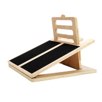 Planche inclinée réglable en bois pour l'entraînement de renforcement des mollets Planche extensible de correction des pieds inclinables en bois pour la rééducation