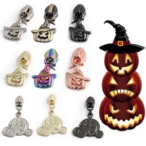Tiradores de cremallera de calabaza de lujo exclusivos personalizados para gato de metal Deslizador de cremallera de nylon de tamaño de pesadilla - Product Image 4