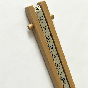 Règle de mesure de ligne de pêche en bambou OEM en gros, règle de distance pour hameçon en bois, jauge de ligne de pêche <span class=keywords><strong>Tenkara</strong></span> pour la pêche à la Heraa - Product Image 4