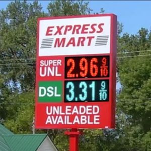 गैस स्टेशन कस्टम डिजिटल मूल्य मॉनिटर के लिए नेतृत्व चैनल लेटर टॉवर प्राकृतिक गैस मौसम प्रतिरोधी स्मारक संकेत - Product Image 1