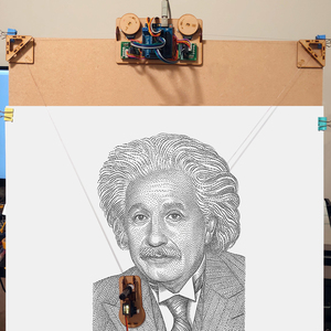 Robot de dessin mural avec moteur traceur de câble pour projet <span class=keywords><strong>Arduino</strong></span>, moteur pas à pas à graphique polaire, kit de bricolage programmable pour jouet - Product Image 3