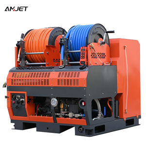 AMJET 4350psi40lpm 500L Réservoir d'eau Machine à jet d'égout télécommandée Machine à nettoyer les canalisations pour les plombiers - Product Image 1