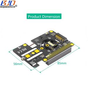 مفتاح NGFF <span class=keywords><strong>M</strong></span>.<span class=keywords><strong>2</strong></span> nvff me ، ببطاقة محول مع مروحة تبريد + كابل PCIe 1X لإشارة FPC لـ rpi 5 - Product Image 2