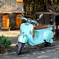 Nouvelle conception de scooter électrique vintage à deux roues pour adultes, batterie au lithium, moto enduro classique