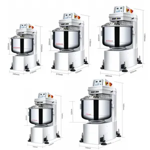 Commercial Dough Mixer 20L 30L 60L 120L 240L Industrial Automatic Bread Dough Kneading Machines With Accessories