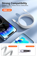 Câble USB-C vers USB-C PD 60W de 1m 2m, Câble de Charge Rapide et Données pour Apple iPhone 15 16, Câble Téléphone pour Chargeur iPhone, Grand Stock