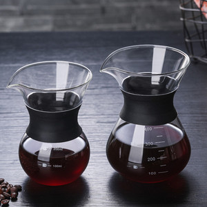<strong>Manufacturer</strong> High Quality 200ml 400ml Glass Coffee Pot With Stainless Steel Filter - Product Image 2