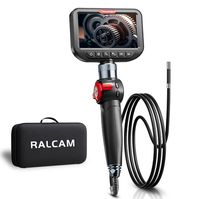 Endoscope HD articulé RALCAM 5 pouces moniteur étanche à l'huile vidéoscope automobile pipeline usine vente en gros endoscope