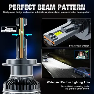 XSTORM Mini Auto Headlamp 130W 30000LM 4070 H1 H3 H4 H7 H8 H11 9005 9006 9012 HB3 HB4 HIR2 Led Headlight Bulbs Automobile 12V