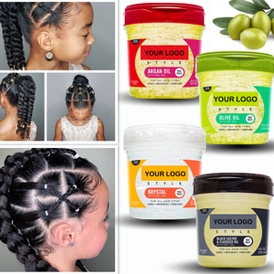 Giá thấp 8 oz dầu ô liu Styling gel mềm mại và mịn màng Frizz tóc cạnh kiểm soát Styling Gel - Product Image 5