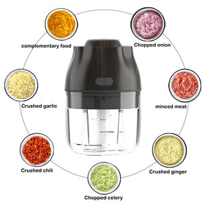 New Wooden Style Wireless USB Charge 250ml Food Chopper OEM/ODM Supplier - Product Image 6