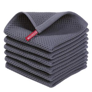 Serviette de cuisine carrée en coton <span class=keywords><strong>nid</strong></span> <span class=keywords><strong>d</strong></span>'<span class=keywords><strong>abeille</strong></span>, facile à nettoyer, avec crochet - Product Image 2