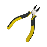 Pince coupante multifonctionnelle en acier au carbone personnalisable, outil de sertissage de câbles, mini pince à bec long de 4,5 pouces, poignée en plastique souple