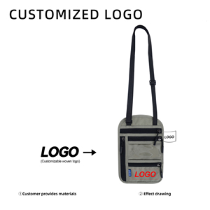 Pochette de voyage personnalisée en gros d'usine clés de cou billets portefeuille porte-passeport de blocage RFID pour organisateur - Product Image 4